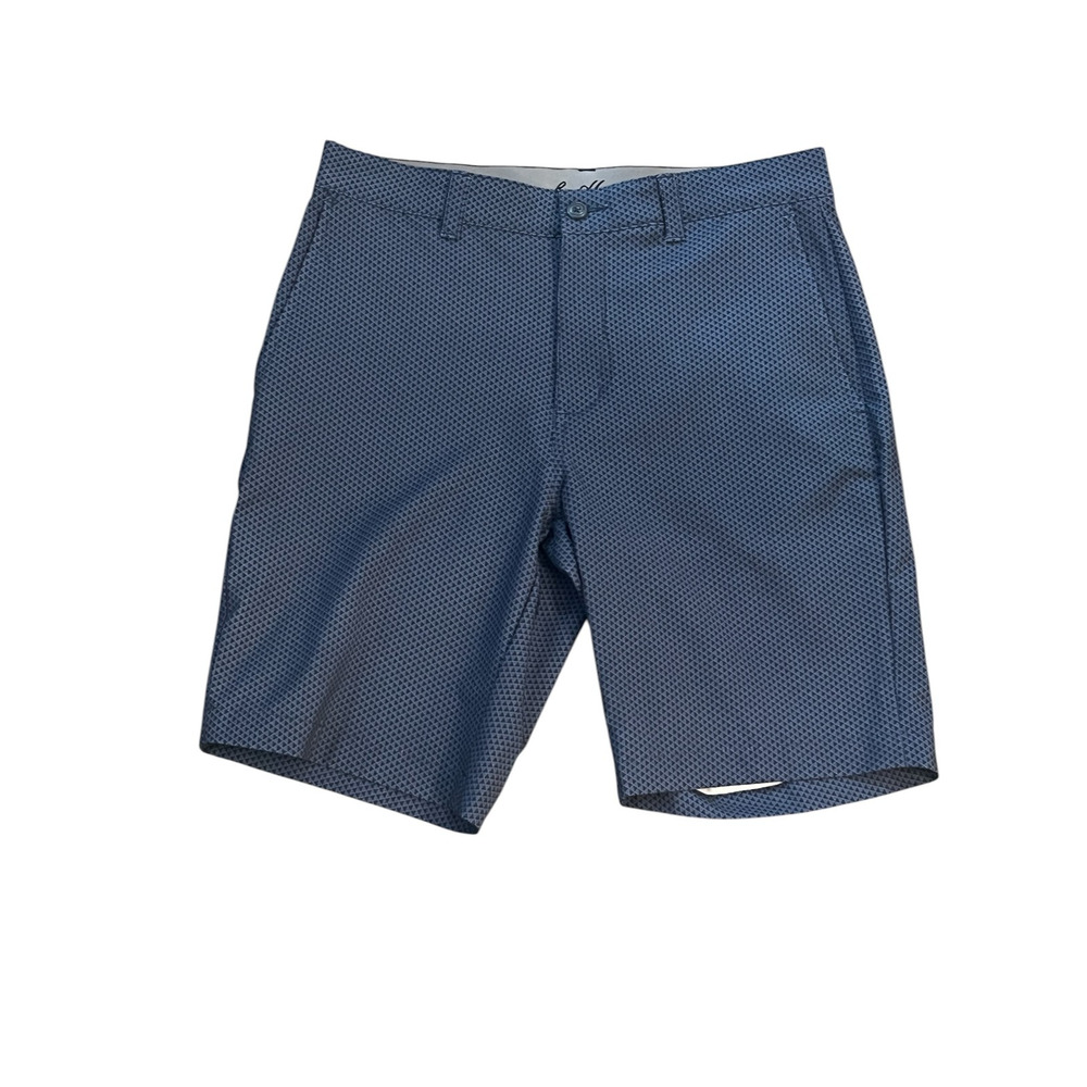 Ben Hogan Performance Golf Shorts Men's 30x8.5 Tan Navy Gray Patterned Set of 3 - Picture 2 of 16
